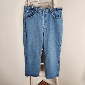 Levi's jeans womens 18W buttonfly Ribcage straight ankle